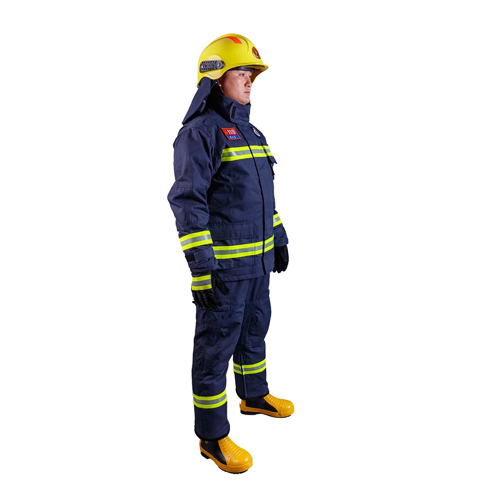 AntiFire Firefighter Equipment Fireman Kits Flame Retardant Firefighting Clothing NOMEX Bunker Turnout Gear EN 469 Uniform