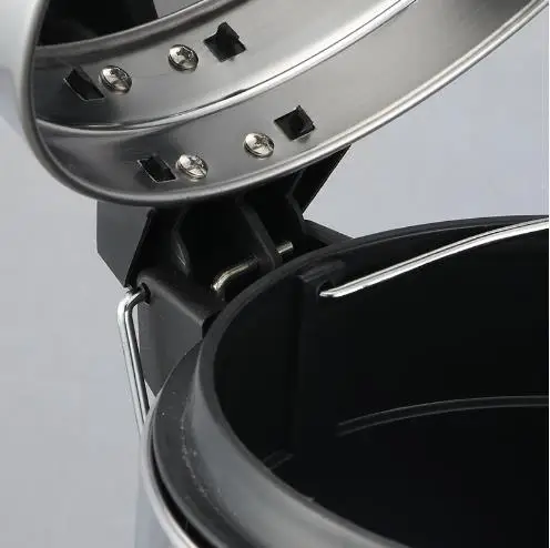 6L Indoor Stainless Steel Container Garbage Can Waste Bin Dustbin