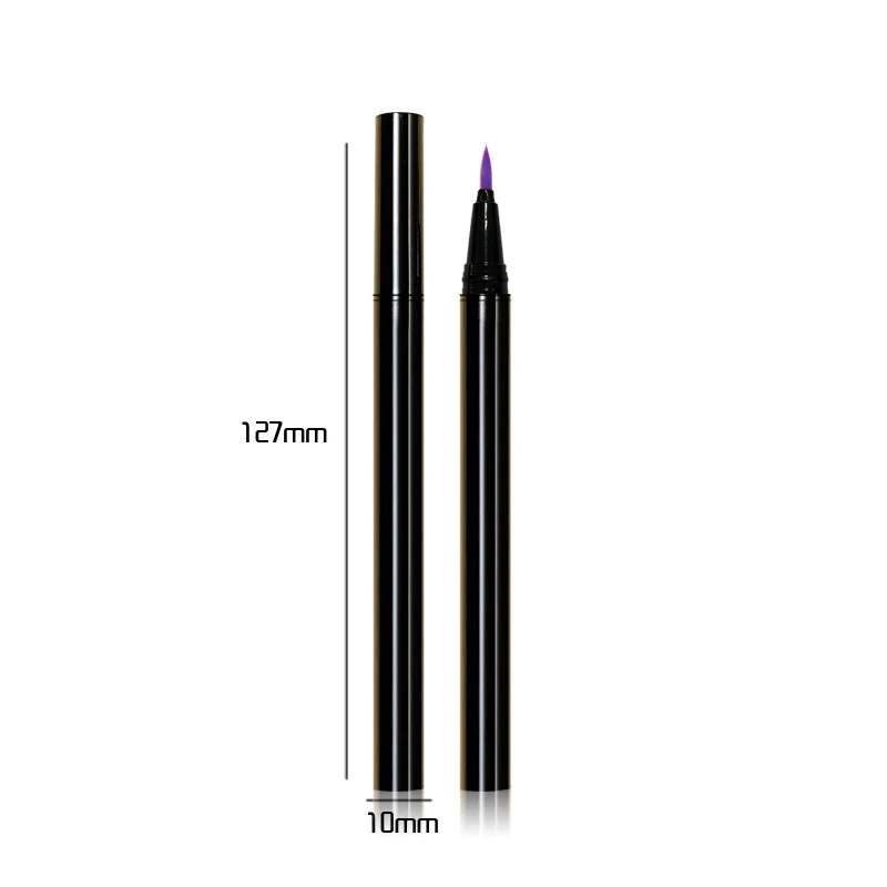 Wholesale Custom Logo private label empty plastic refillable black liquid eye liner container eyeliner glue pen bottle tubes