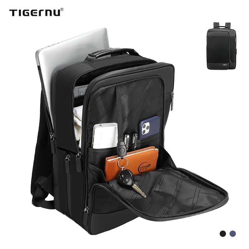 Tigernu T-B3985 custom logo waterproof business anti theft laptop backpack travel bagpack for men