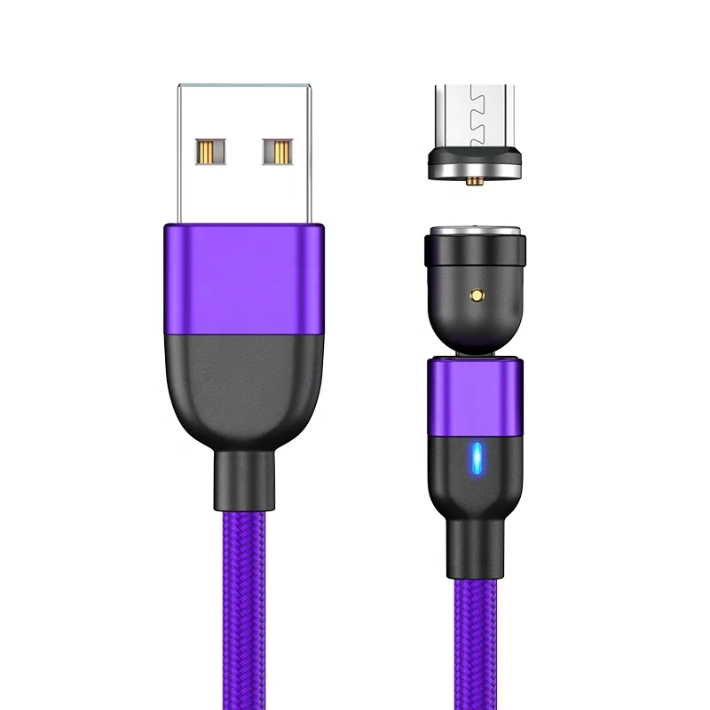  540 градусов 3 A Быстрая зарядка в 1 вращающийся магнитный usb