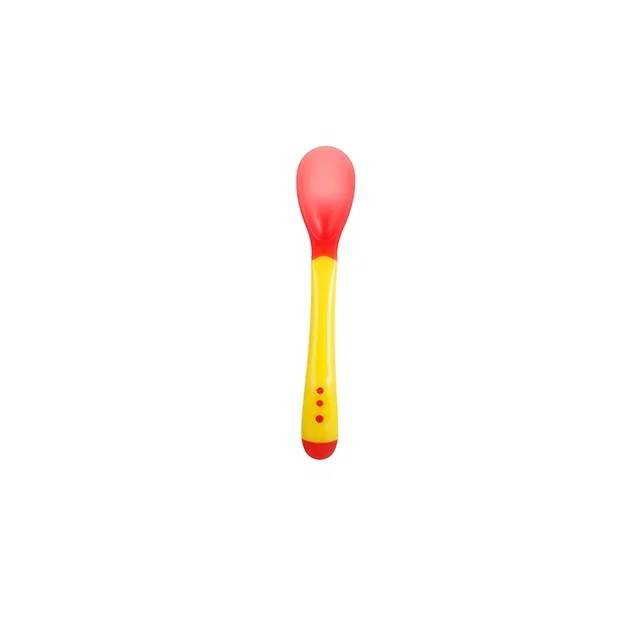 High Quality Temperature Color Changing Silicone Baby Spoons, Silicone Rubber Spoon
