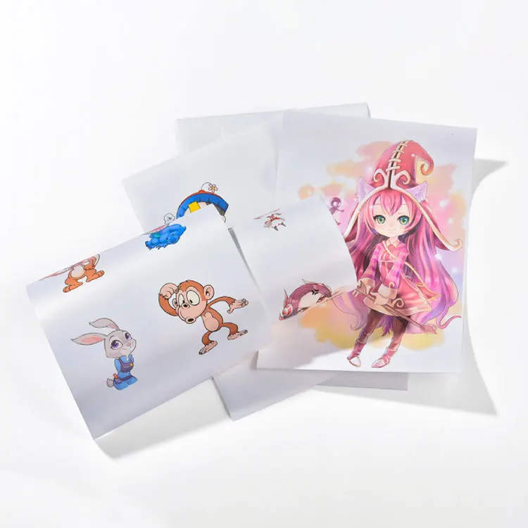 Factory Price white glossy pp film self adhesive synthetic sticker paper and film with white glassine paper