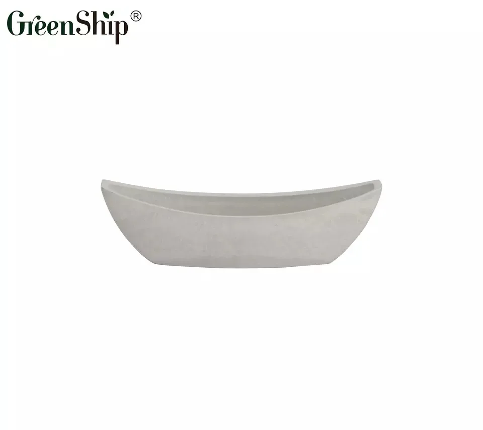 Переработанный УФ-устойчивый цветочный горшок Greenship маленький пластиковый античный декоративный для