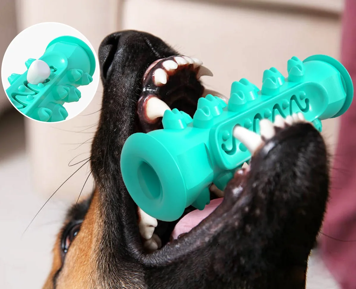 Pet Dog Chew Vent Toy Interactive Dogtoys Bone Brinquedo para Pet Juguetes Masticable Hueso limpia dientes Interactivo de Perros