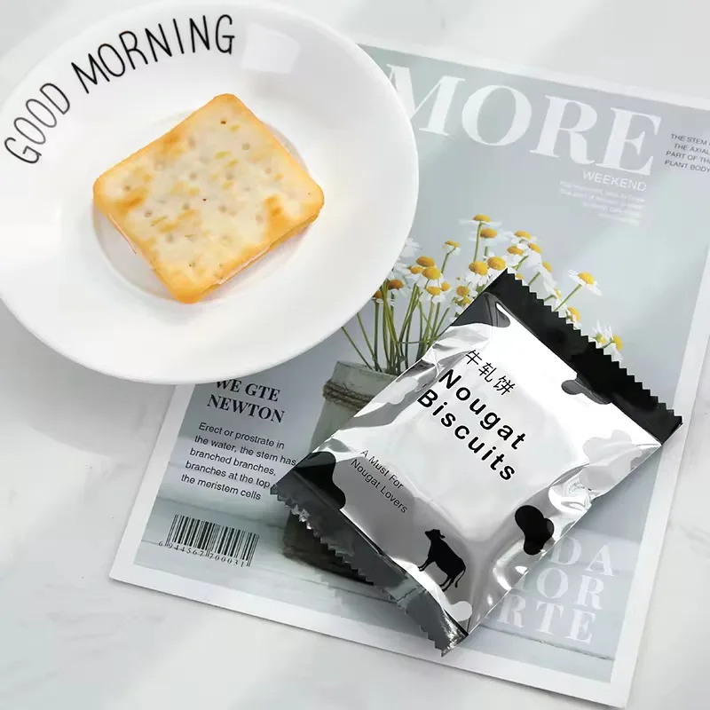 Custom Logo Back Seal Packaging Aluminum Foil Candy Cookie Gummy Protein Bar Wrapper