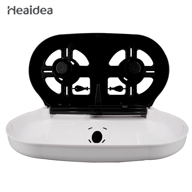 Heaidea double jumbo roll tissue dispenser 2 in 1 large capacity dual/twin toilet paper dispenser bathroom restroom CD-8012