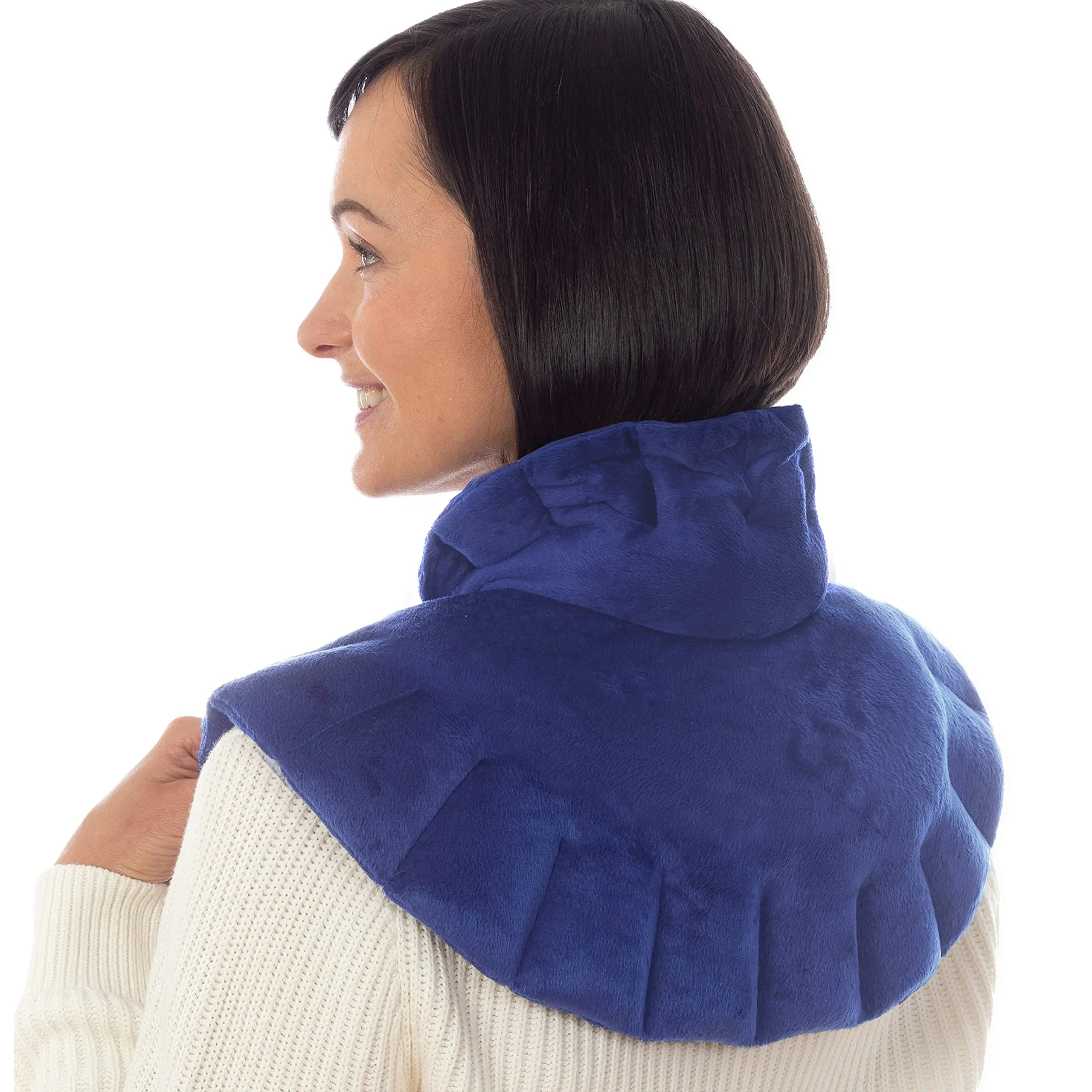 Microwavable Weighted Heating Pad for Neck Shoulders Heated Neck Pillow Moist Neck Warmer to Relieve Muscle Tension