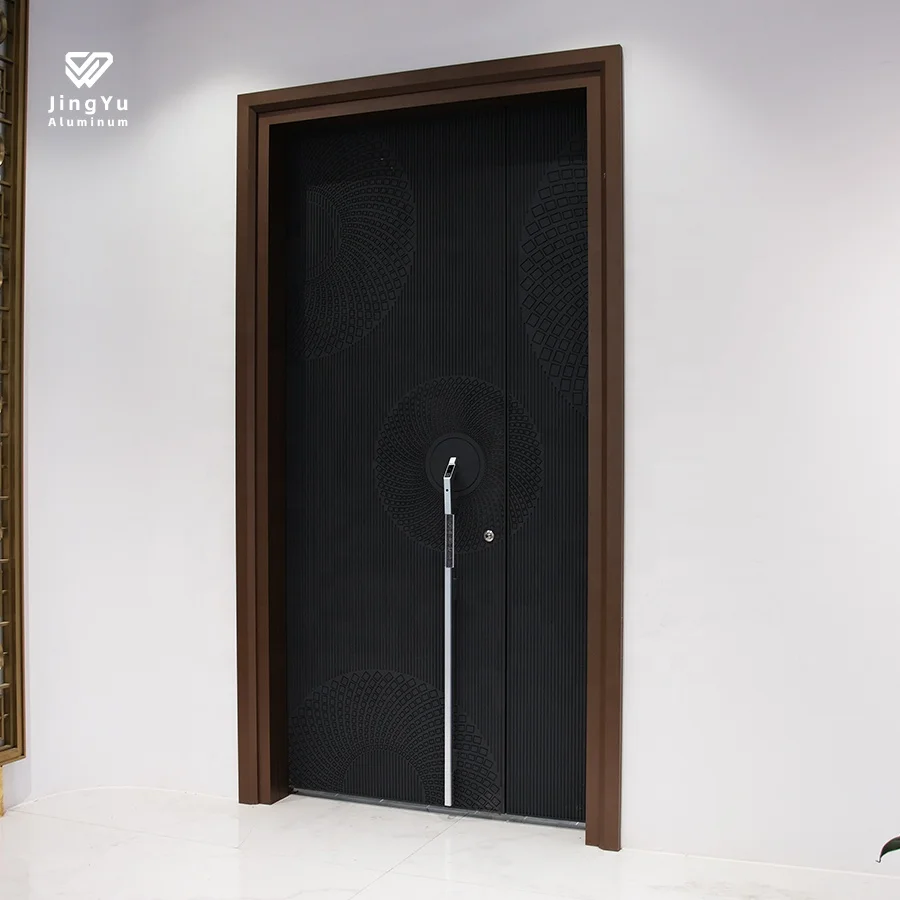 Arched house american entry villa wood picture handle main hotel entrance for indian homes front house iron door grill design