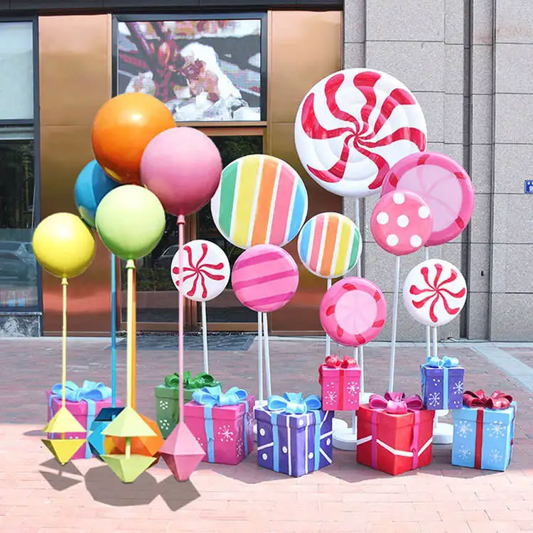 Fiberglass Figurine Candy party decorations props ice cream cone gresouice/ice cream store fiberglass ice cream cone donuts