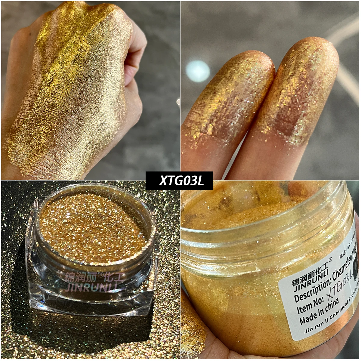 unicorn aurora multichrome mirror color shift chameleon pigment bulk for cosmetic grade liquid highlighter