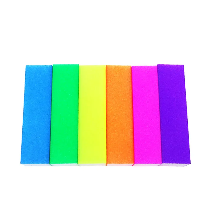 Factory price colorful sponge pink nail buffer file and nail buffer block with private label
