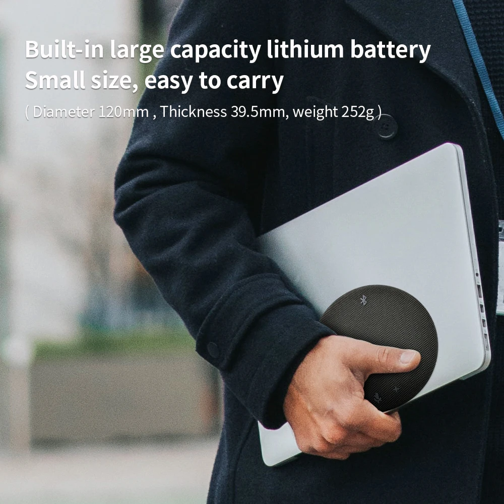 M4B Microphone Speaker USB & BT wireless microphone for video canference, portable conference omnidirectional microphone