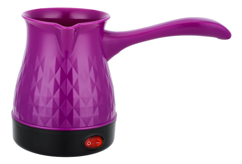 mini Plastic diamond pattern for folding handle 500ML turkish coffee kettle electric ckd