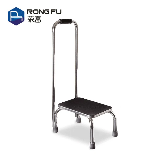Portable Stainless Steel Ladder Step Stool With Handle for Adults and Seniors