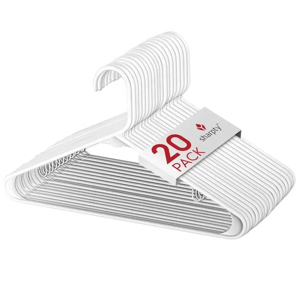 Plastic Hanger Ciothes Plastic Hangers for Clothes Sample Free Cheapest White Clothing Living Room Single Clothing Organizer