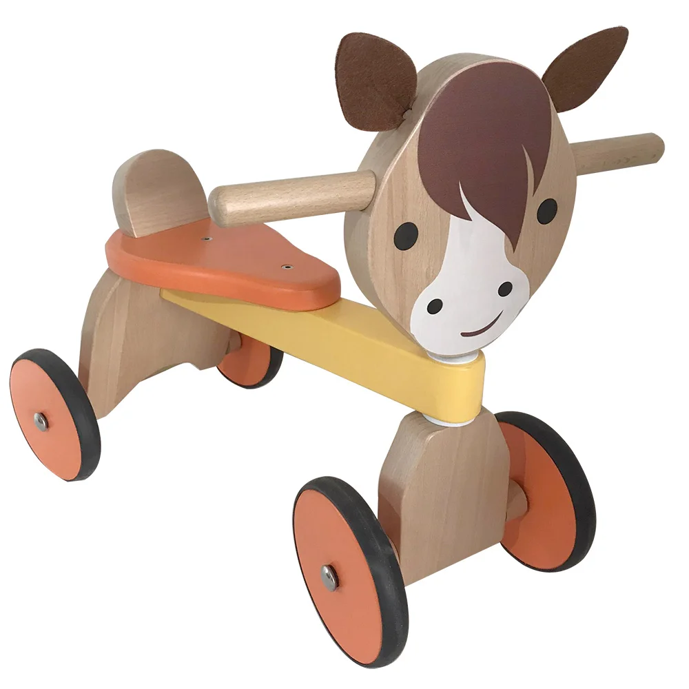 wooden baby walker ride on  car