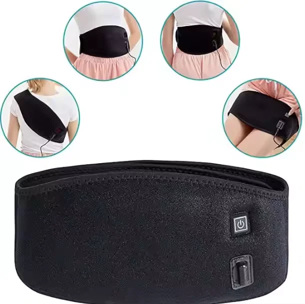 USB Waist Heating Belt with Temperature Control Adjustable Electric Hot Compress Men Women Warm Protection for Adults
