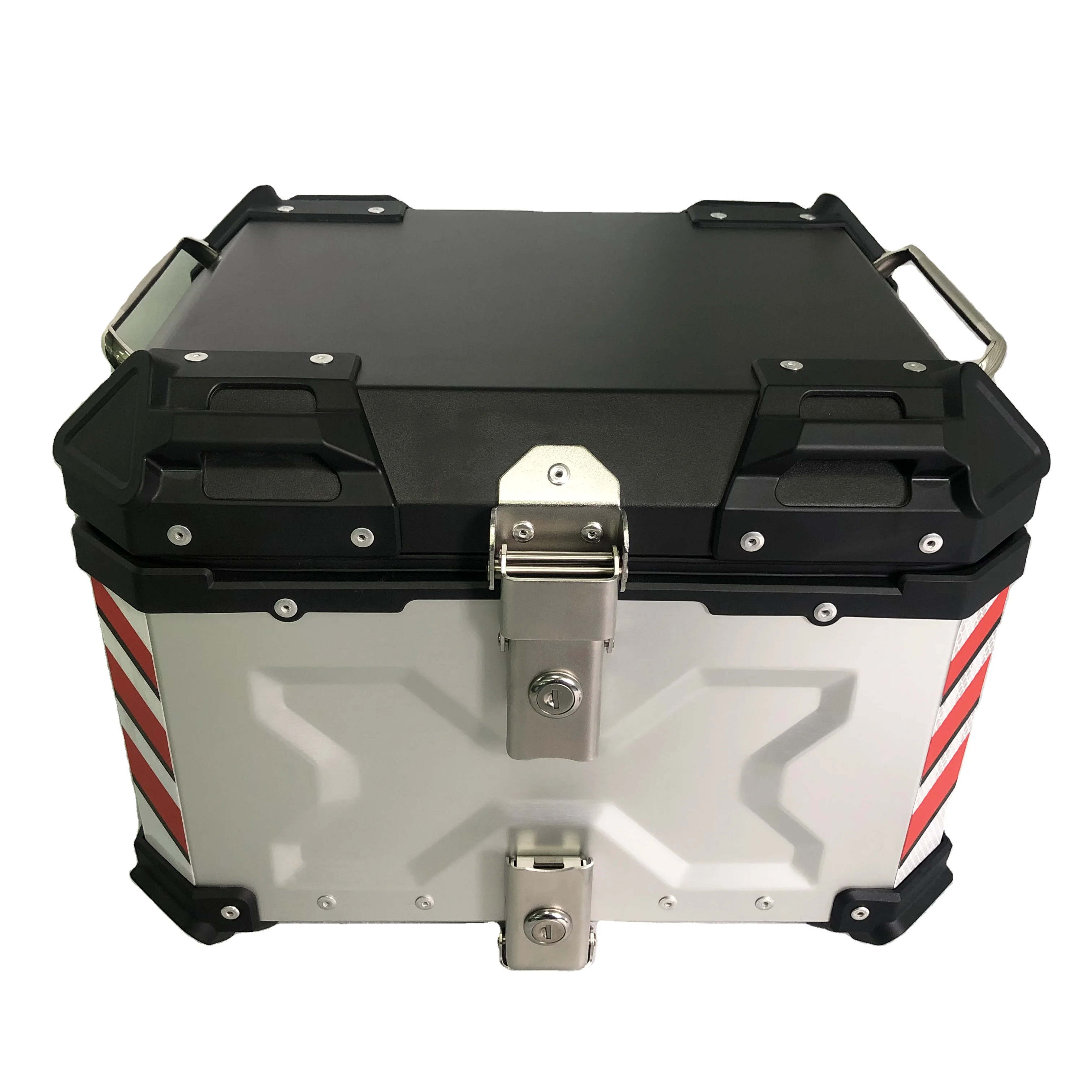 
45L X design Motorcycle tail boxes Aluminum Top Case motorcycle Alloy Waterproof Top Box for KAWASAKI YAMAHA HONDA SUZUKI 