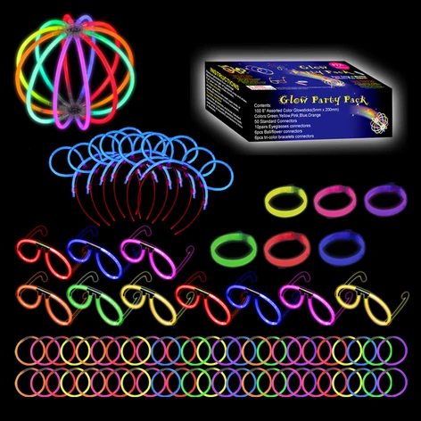 199 Glow Sticks Party Pack Camping Glow Activities Neon Light Sticks Decoration For Party Favors Kids Adults