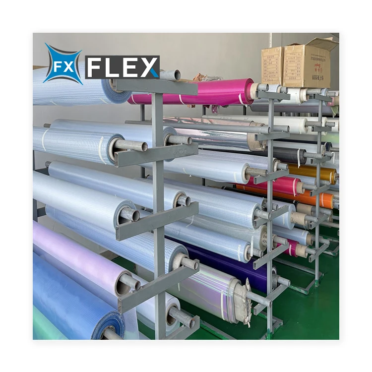 FLFX 1000D Heavy Duty PVC Clear Plastics and PVC Transparent Tarpaulin Roll Clear