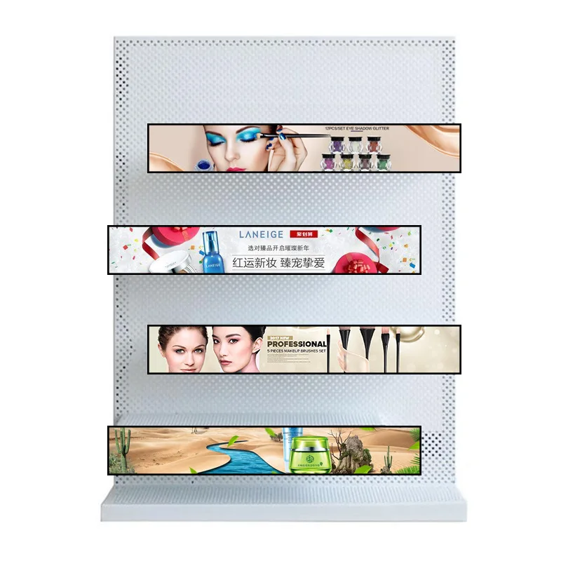 Ultra Shelf Edge Display Network Advertising Monitor USB Media Player Digital Signage Stretched Bar Lcd Advertising Screen