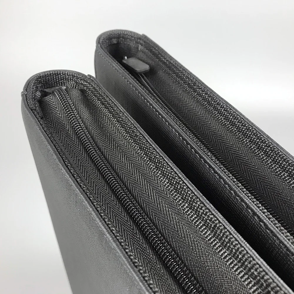 12 Pocket Black Trading Card Album 480 Side Loading Pocket Binder with Zipper for Football Cards, Baseball Cards