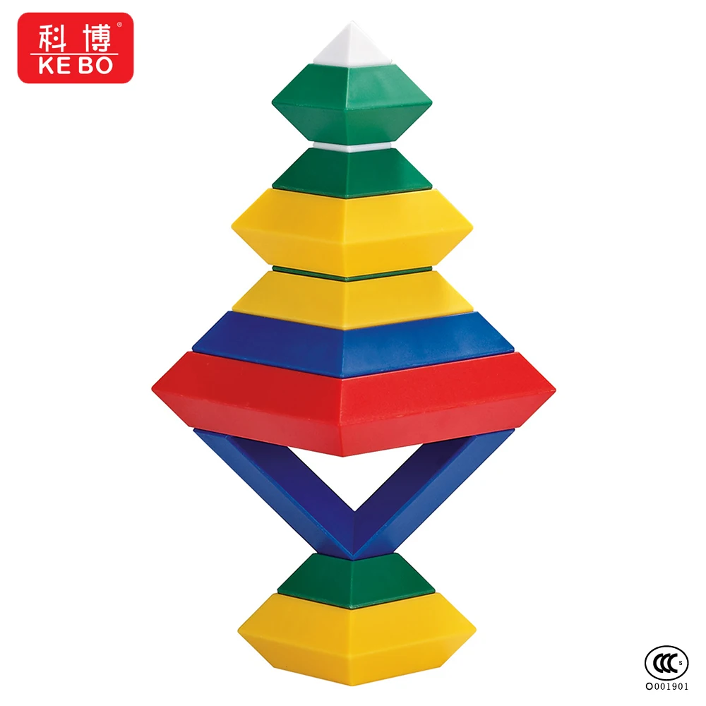 Kids Stacking Toys Agirlgle Building Blocks 3D Puzzle Stem Toys Pyramid Speed Cube