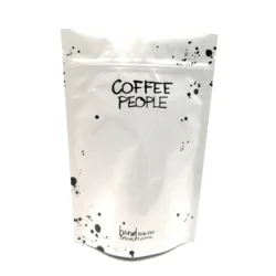 Self Seal Zip Lock Packaging Bag Food Sugar Spice Coffee Storage Pouches Black White Aluminum Foil Package Bags