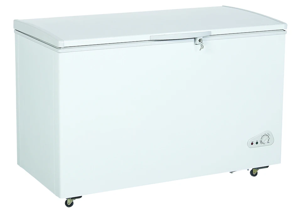 368L Durable China factory single door freezer horizontal household commercial freezer