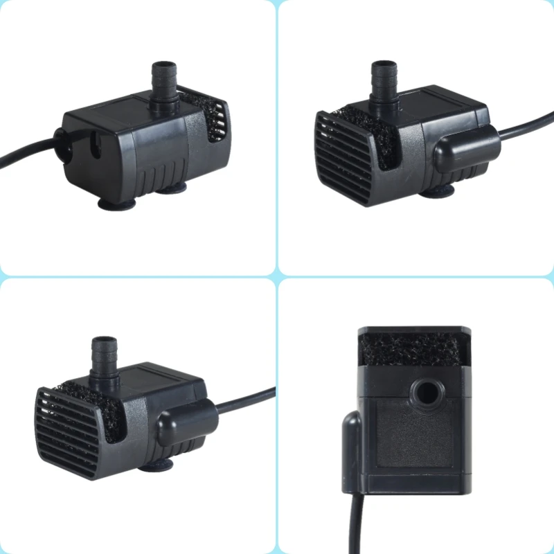 DC5V/12V 3W Fountain Water Pumps Mini Submersible Dc Motor Water Pump Small Hydroponic Pump Aquarium Fountain Water Pump