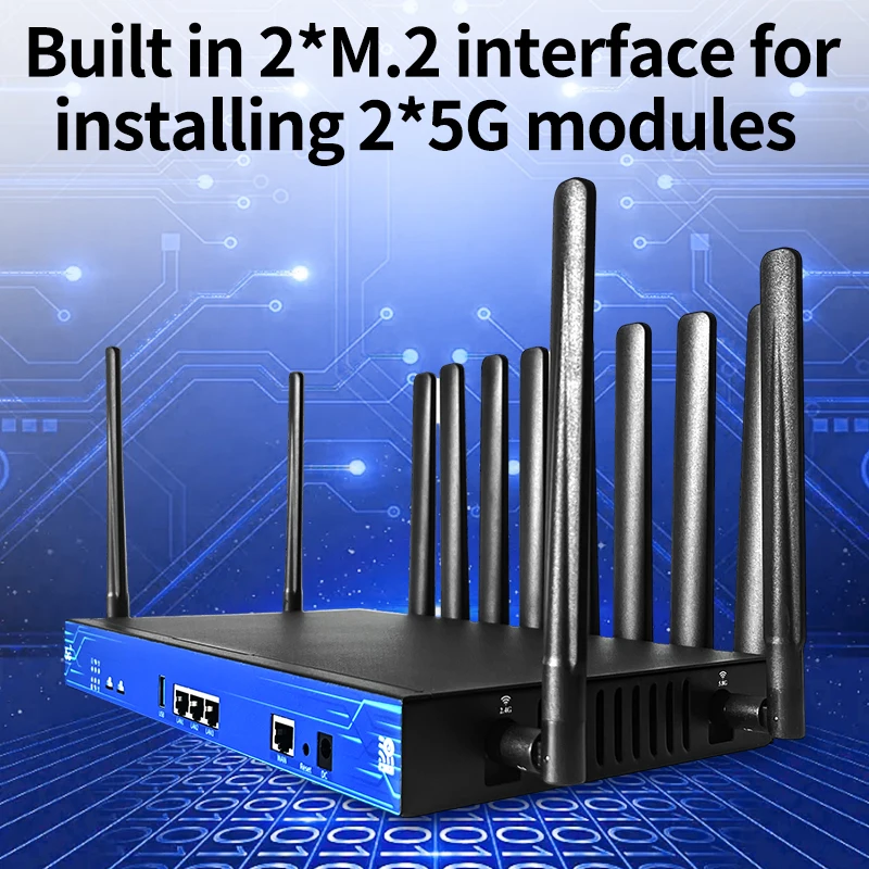Openwrt 21 802.11AX MT7981B chipset 4G 5G Wifi 6 Dual SIM Load Balance Network Router