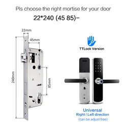 Anti Theft Home Electronics Smart Digital Smart Fingerprint Password Card Security Gate Door Lock