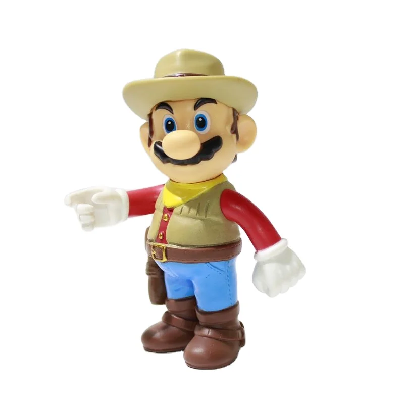 NEW mario gaming pvc figure, SHF head rotating mario figure doll, Mario bros figure toy for gift