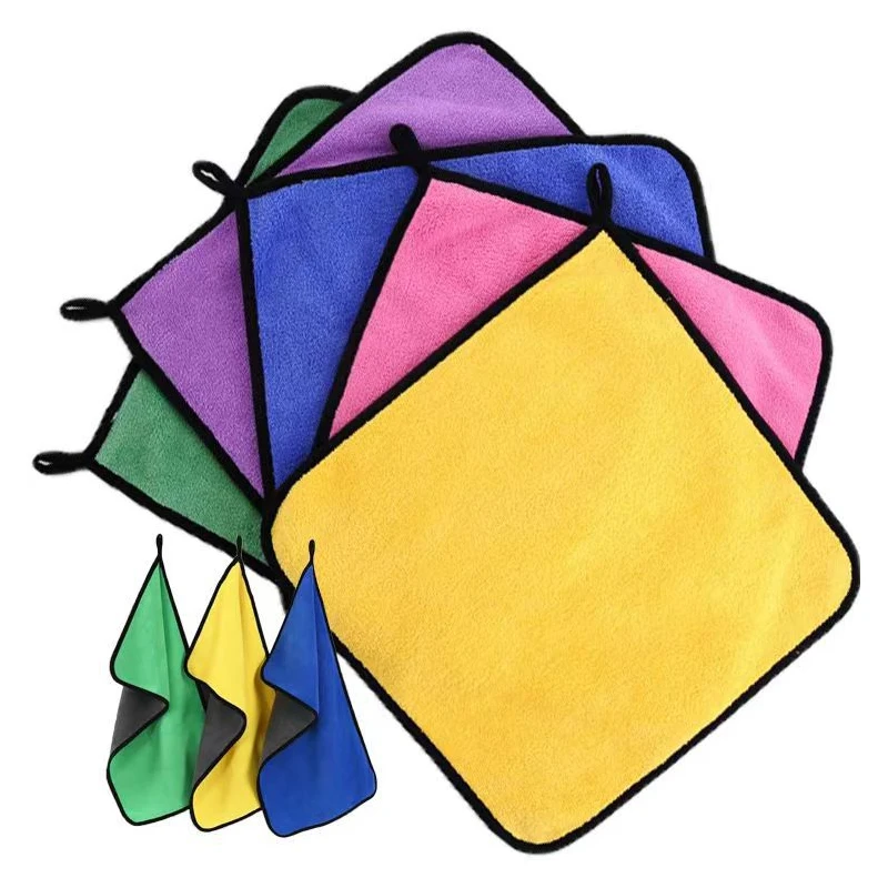 High Quality microfiber towels car care detailing 30x40cm 40x40cm car detail towel custom sized car seat towel