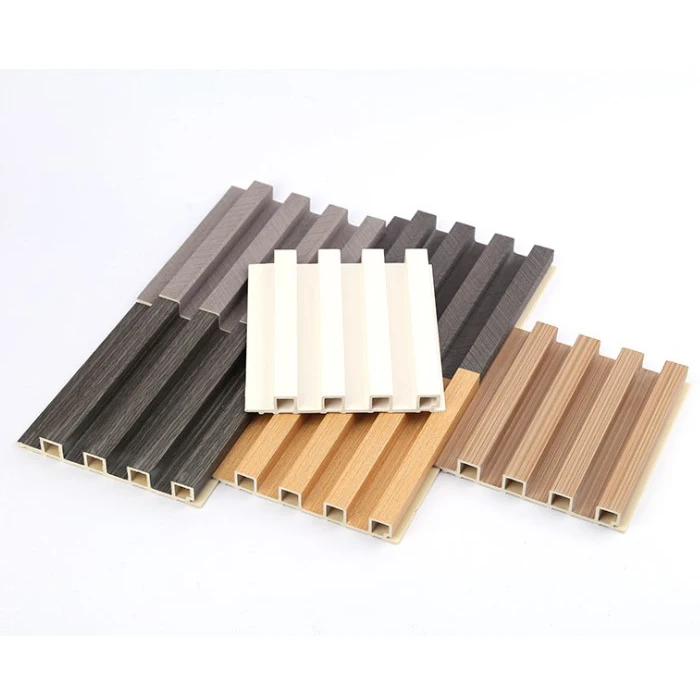Philippines top seller Grooved grille background with three grille wood grain wall panel bamboo wall board