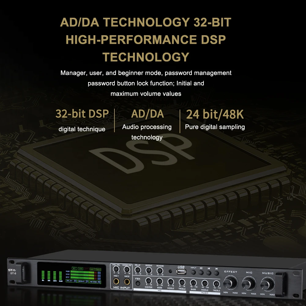 STABCL  Professional Audio Speaker Management System Dsp Digital Audio Processor