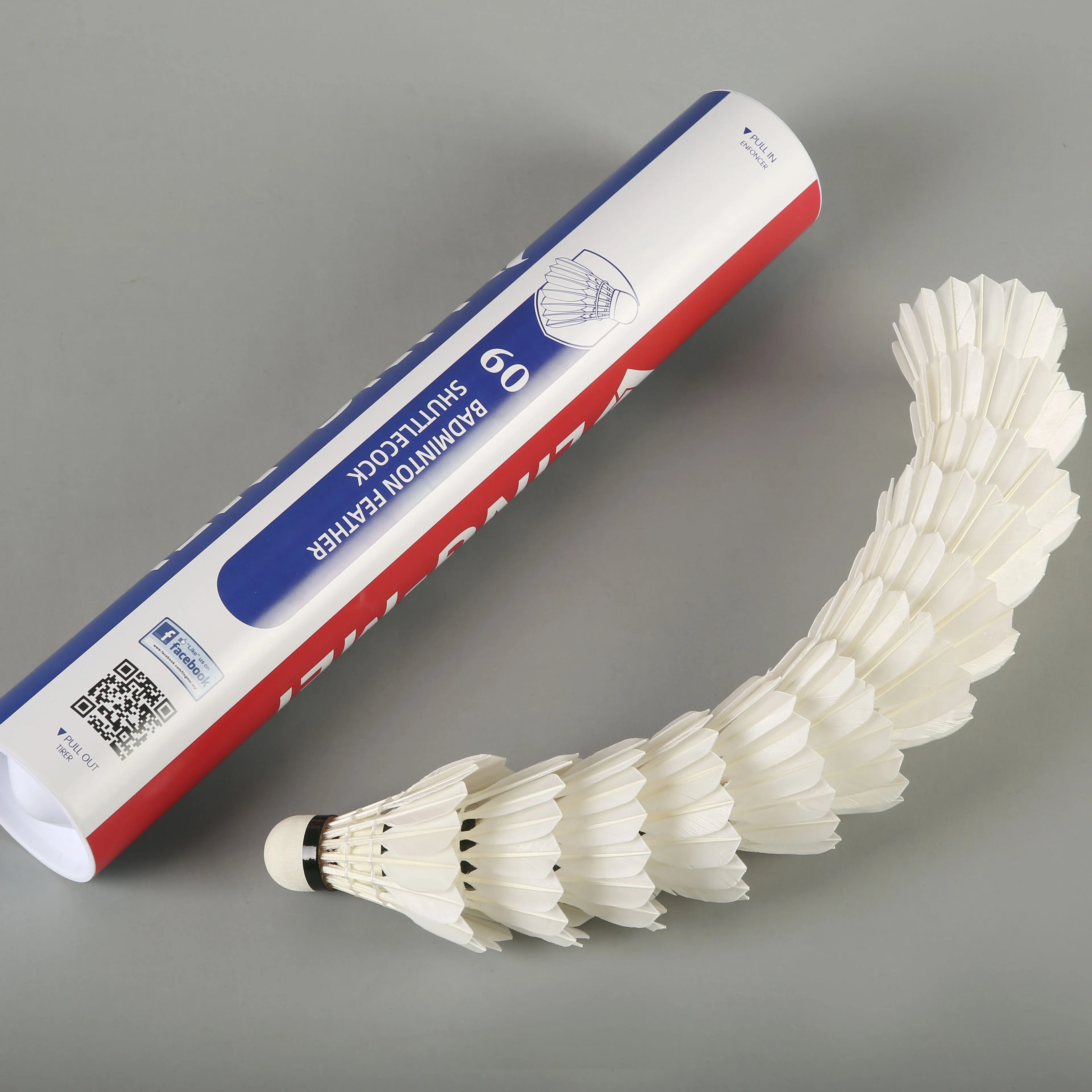 Wholesale Price Lingmei 60 Goose Feather Badminton Shuttlecock For Badminton Game