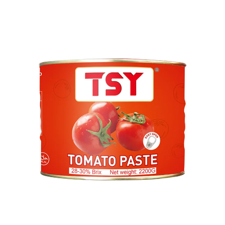 TSY Foods Red Color and Drum Packaging Tomato Paste in Drum Double Concentrated Tomato Paste for Restaurant