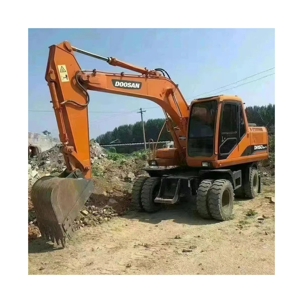 Супер дешево Южная Корея Doosan 150W-7 210W-7 колесный б/у экскаватор