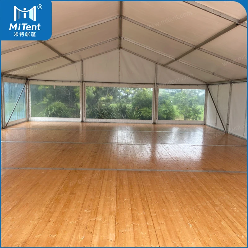 Guangzhou Clearpsan Funeral Divine Service Event Tent with Wooden Floor and Transparent PVC