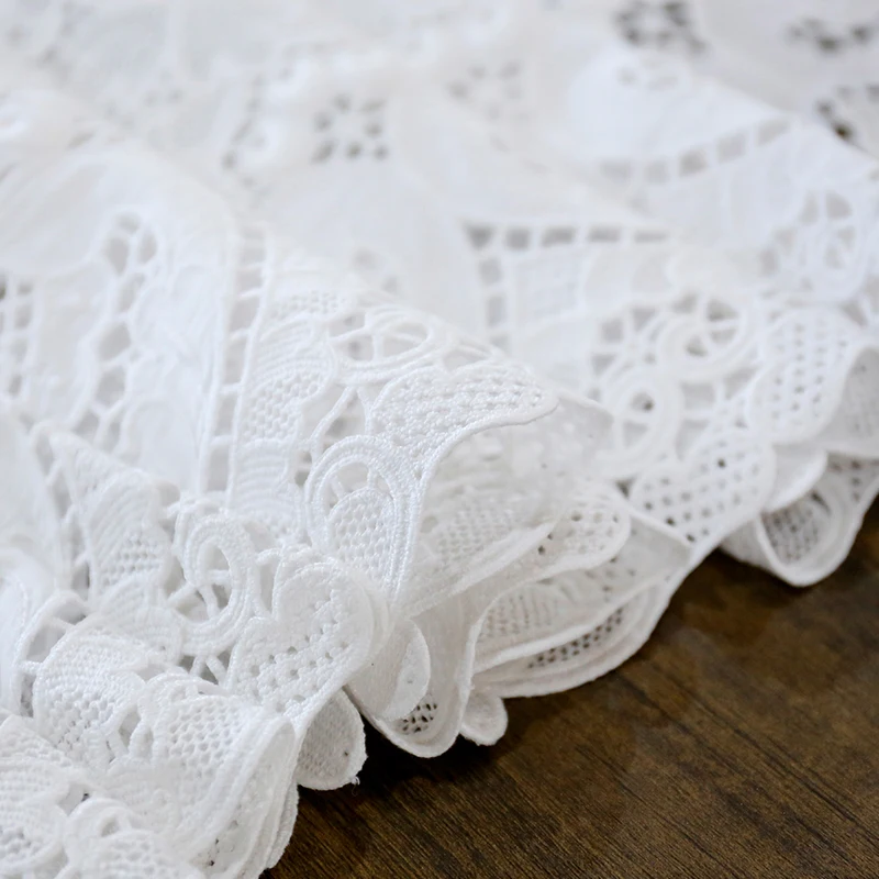 Table runner cotton needle lace Table cover handmade table cloth embroidery classic design luxury home party hotel wedding