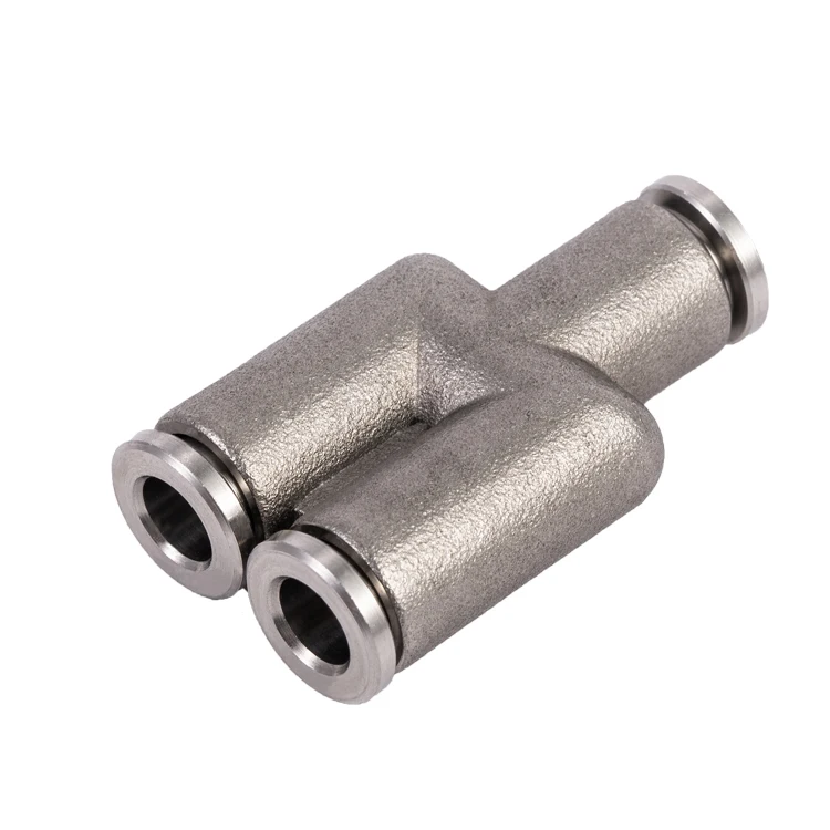 PY series Direct Way quick connecting plastic nickel stainless steel pneumatic Pipe Tube Fitting