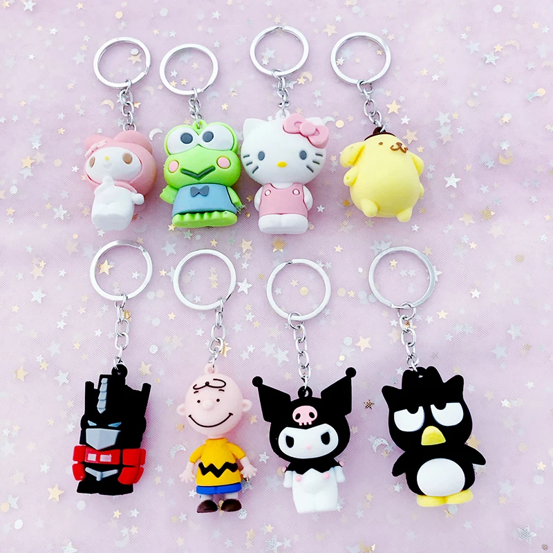 
OEM Amazon Hot Sale PopularPendant Super Hero Marvel Animation Stock Promotional Gifts Keychains Custom Logo Children Kids Gifts 