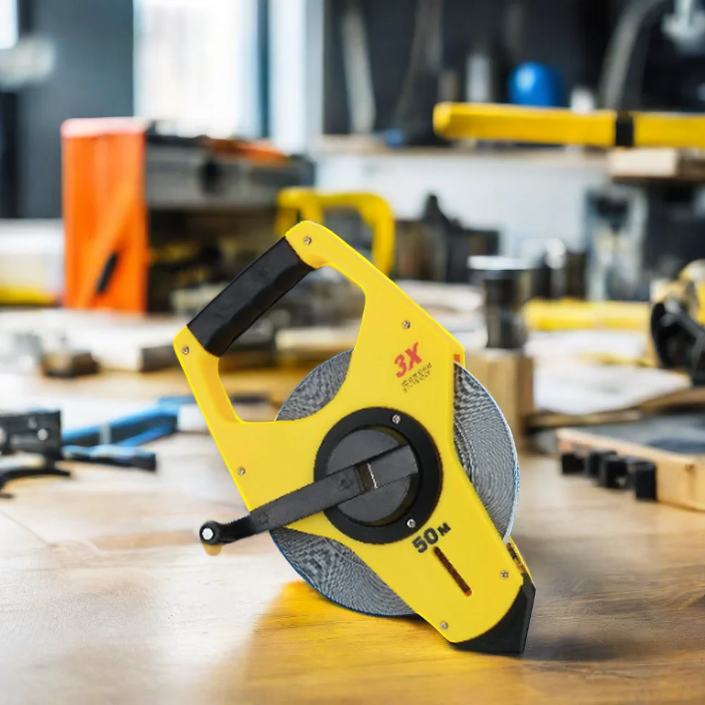 GJ19 3X Rewinding Open Rewind Steel Long Tape Measure Size 20-50m for Measuring