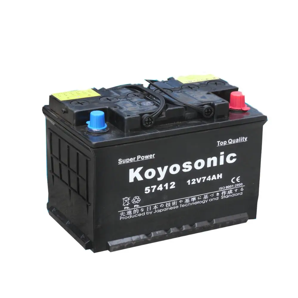 Car Battery Price 12V 74AH Starting Car Battery Accumulator Battery 57412