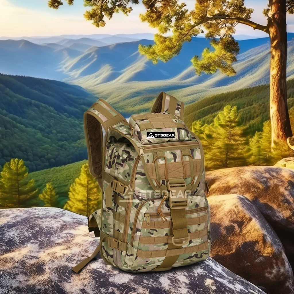 BPL15 C19 GTS Tactical Backpack 40 Liters Camouflage Travel Bag for Hiking Mountaineering & School Fan Biking Outdoor Adventures