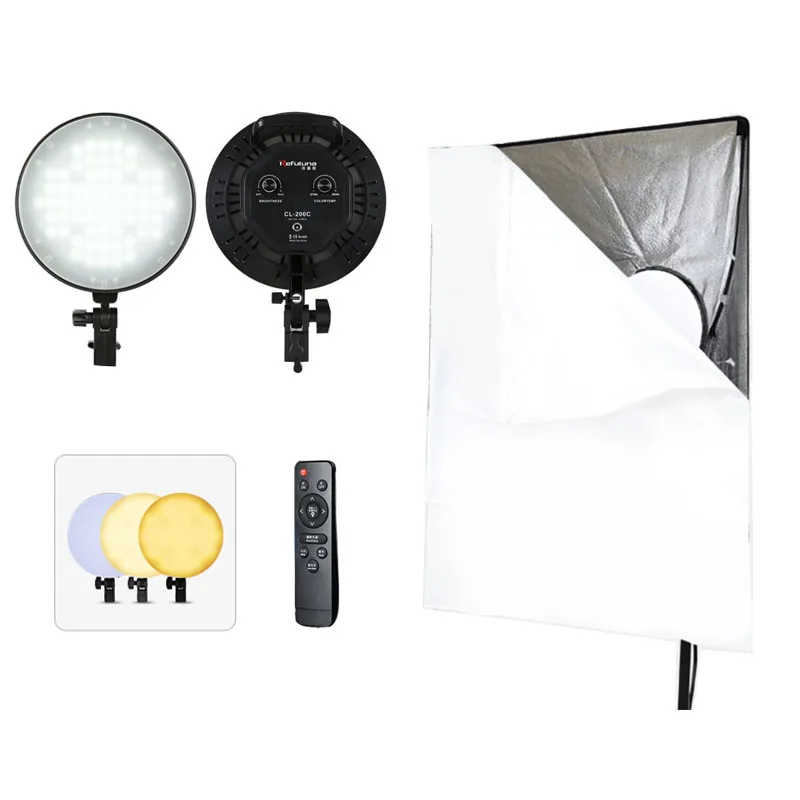 LED Soft Box Lighting Kit Photography Video Light with Softbox Bi-color Photo Studio Lights Panel
