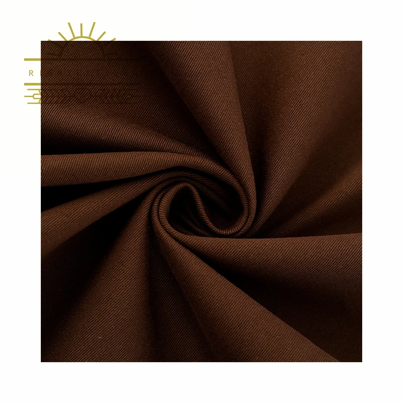 RIGU Textile OEM ODM Polyester 35 Cotton Textiles Woven Workwear Fabric TC Twill Polyester Fabric 230GSM Twill Workwear Fabric