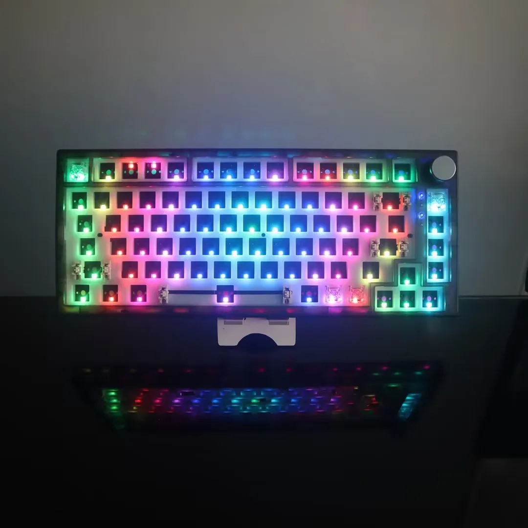2023 Ancreu GK75 Diy Mechanical Aluminium  Keyboard Kits Programmable Mini Keyboard
